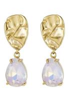 Karma Crystal Earring Øredobber Smykker Gold Bud To Rose