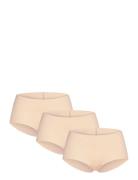 3-Pack Invisible Shorts Hipstertruse Undertøy Beige Hunkemöller