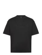 A - Rel Fashion Logo Tee Tops T-shirts Short-sleeved Black Calvin Klei...