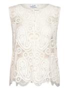 Lr-Livia Tops Blouses Sleeveless White Levete Room