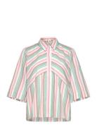 Nuvibeka Shirt Tops T-shirts & Tops Short-sleeved Multi/patterned Nümp...