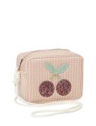 Cross Body Bag - Cherries Cute Tulip Tote Veske Beige Mimi & Lula