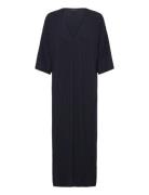 Cita Dress Knelang Kjole Black Residus