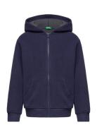 Jacket W/Hood L/S Tops Sweat-shirts & Hoodies Hoodies Navy United Colo...