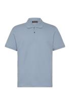 Alex Polo Shirt Tops Polos Short-sleeved Blue Oscar Jacobson