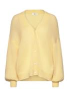 Chunky Knitted Cardigan Tops Knitwear Cardigans Yellow Gina Tricot