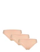 3-Pack Invisible Brazilian Lingerie Panties Brazilian Panties Beige Hu...