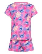 Pyjama Pyjamas Sett Pink Lilo & Stitch