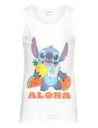T Shirt Tops T-shirts Sleeveless White Lilo & Stitch