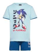 Tshirt + Short Sets Sets With Short-sleeved T-shirt Blue Sonic