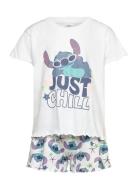 Pyjama Pyjamas Sett White Lilo & Stitch