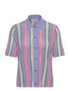 2100 Tricot Knit, Short Sleeve Croc Tops Shirts Short-sleeved Multi/pa...