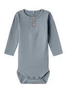 Nbmkab Ls Body Noos Bodies Long-sleeved Blue Name It