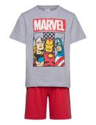 Pyjama Pyjamas Sett Multi/patterned Marvel