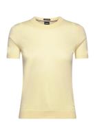Falyssiasi Tops Knitwear Jumpers Yellow BOSS