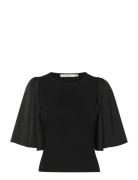 Gzsama Top Noos Tops Blouses Short-sleeved Black Gestuz