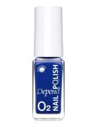 Minilack Oxygen Färg A802 Neglelakk Sminke Blue Depend Cosmetic