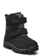 Chillberg Mid Hook & Loop Gtx Snow Boot Jet Black Vinterstøvletter Med...