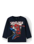 Nmmjuice Spider Nreg Ls Top Noos Mar Tops T-shirts Long-sleeved T-shir...