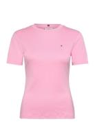 Slim Cody C-Nk Ss Tops T-shirts & Tops Short-sleeved Pink Tommy Hilfig...