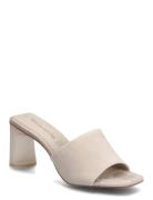 Women Slides Sandal Med Hæl Grey Tamaris