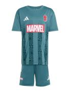 Lk Mrvl Sm Tset Sets Sets With Short-sleeved T-shirt Blue Adidas Sport...
