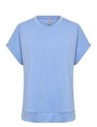 Sc-Banu Tops T-shirts & Tops Short-sleeved Blue Soyaconcept