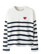 Nkfline Ls Knit Ps Noos Tops Knitwear Pullovers White Name It