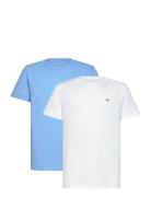 C-Neck T-Shirt 2-Pack Tops T-shirts Short-sleeved Multi/patterned GANT