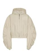 Heavy Woven Jacket Tops Sweat-shirts & Hoodies Hoodies Cream ROTATE Bi...
