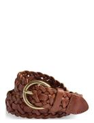 Harlynmbg Braided Belt Belte Brown Markberg
