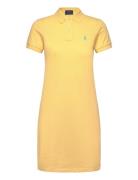 Basic Mesh-Ssl-Csd Kort Kjole Yellow Polo Ralph Lauren