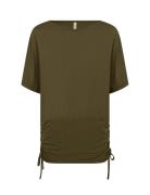 Sc-Marica Tops T-shirts & Tops Short-sleeved Khaki Green Soyaconcept