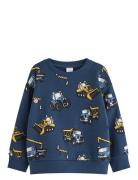 Sweatshirt Working Vehicle Aop Tops Sweat-shirts & Hoodies Sweat-shirt...