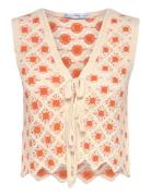 Crochet Top With Ties Tops T-shirts & Tops Sleeveless Multi/patterned ...