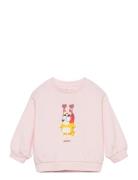 Bluey-Print Sweatshirt Tops Sweat-shirts & Hoodies Sweat-shirts Purple...