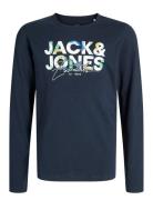 Jjgeplas Tee Ls Crew Neck Jnr Tops Sweat-shirts & Hoodies Sweat-shirts...
