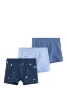 Boxer 3 P Boats Night & Underwear Underwear Underpants Blue Lindex
