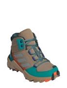 Terrex Ax4R Mid K Vinterstøvletter Med Snøring Beige Adidas Terrex