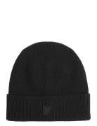 Tonal Eagle Beanie Accessories Headwear Hats Beanie Black Lyle & Scott