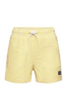 Striped Swimming Trunks Badeshorts Yellow Mango