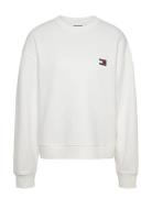 Tjw Bxy Badge Crew Tops Sweat-shirts & Hoodies Sweat-shirts White Tomm...