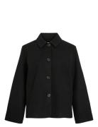 Viclaudia L/S Jacket- Noos Ulljakke Jakke Black Vila