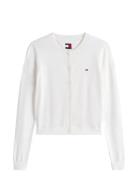 Tjw Essential Crew Neck Cardigan Tops Knitwear Cardigans White Tommy J...
