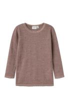 Nmfwang Wool Needle Ls Top Solid Noos Tops T-shirts Long-sleeved T-shi...