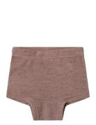 Nmfwang Wool Needle Boxer Night & Underwear Underwear Underpants Brown...