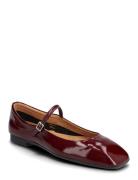 Elga Patent Ballerinasko Ballerinaer Red Pavement