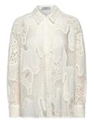 Dante6-Eleanor Embroidered Shirt Tops Shirts Long-sleeved White Dante6