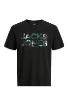 Jjgeplas Tee Ss Crew Neck Jnr Tops T-shirts Short-sleeved Black Jack &...