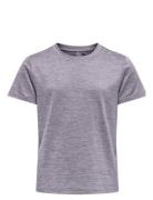 Onpcore Life On Ss Reg Tee Girls Tops T-shirts Short-sleeved Purple On...